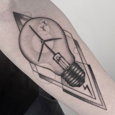 Tattoo uploaded by Tommy Sisneros • Fine line micro bulb with wind turbine Wind Turbine Tattoo, Sacred Tattoo, Light Tattoo, B Tattoo, E Tattoo, Wind Energy, Fine Line Tattoos, Blackwork Tattoo, Fine Line