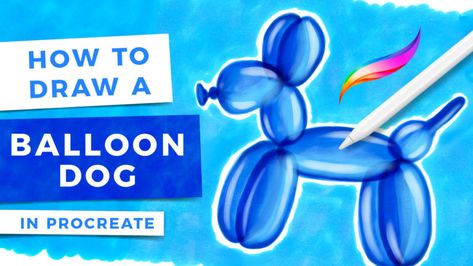 Procreate for Beginners: The Ultimate Introduction to Procreate • Bardot Brush Balloon Dog Drawing, Orange Drawing, Dog Drawing Tutorial, How To Make Things, Procreate Tutorials, Procreate Ipad Tutorials, Ipad Tutorials, Procreate Ipad Art, Procreate Tutorial