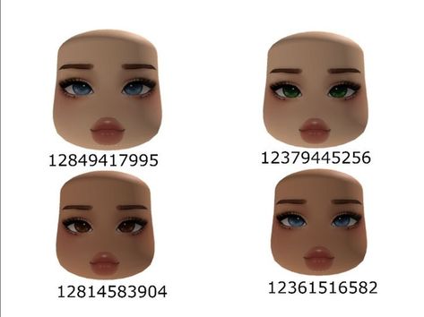 Roblox Popular Face Codes, Roblox Brown Eye Face Codes, Bloxburg Pretty Face Codes, Roblox Codes Narrow Head, Face Id Codes Berry Ave, Berry Ave Blue Eyes Code, Barry Avenue Codes Star Face, Face Id Codes Brookhaven, Codes For Berry Avenue Face