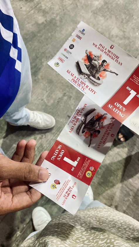 Football Ticket, Kuala Lumpur, Mood Board, Soccer, Football, American Football