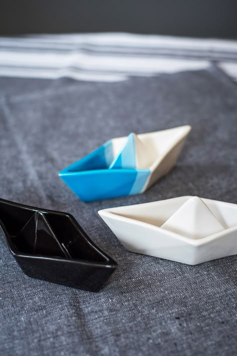 Origami Home Decor, Plovdiv Bulgaria, Origami Boat, Cerámica Ideas, Paper Boat, Ceramic Bottle, Ceramic Handmade, Ceramic Gifts, Young Couple