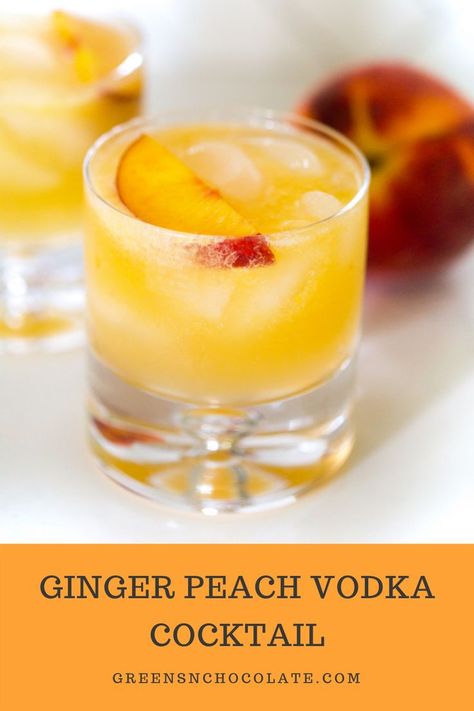 Vodka And Ginger Beer Drinks, Ginger Beer Cocktail, Peach Vodka, Peach Cocktail, Vodka Cocktail, Ginger Peach, Common Knowledge, Cocktails Recipes, Cocktail And Mocktail