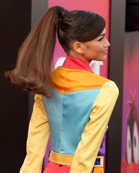 Zendaya Ponytail, The Barbie Ponytail, Original Barbie Doll, Law Roach, Barbie Ponytail, Zendaya Outfits, Ponytail Hairstyle, Straight Ponytail, Red Carpets