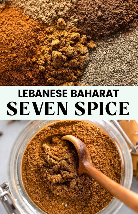 Lebanese Seven Spice Recipe, 7 Spice Recipe, Seven Spices Recipe, Pantry Mixes, Seven Spice, Lebanese Chicken, Pumpkin Pie Spice Recipe, Pie Spice Recipe, Middle Eastern Cuisine