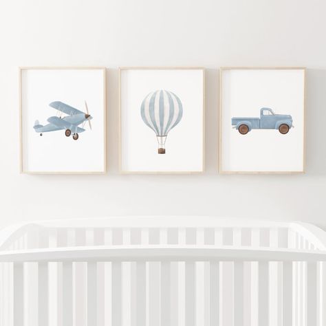 Blue Watercolor Vintage Travel Nursery Decor Wall Art Sets - tap/click to personalize and buy #WallArtSets #travel, #nursery #decor, #biplane, #watercolor, Transportation Nursery, Compass Wall Art, Train Nursery, Blue Nursery Boy, Travel Theme Nursery, Train Wall Art, Travel Nursery, Nursery Decor Wall, Nursery Decor Wall Art