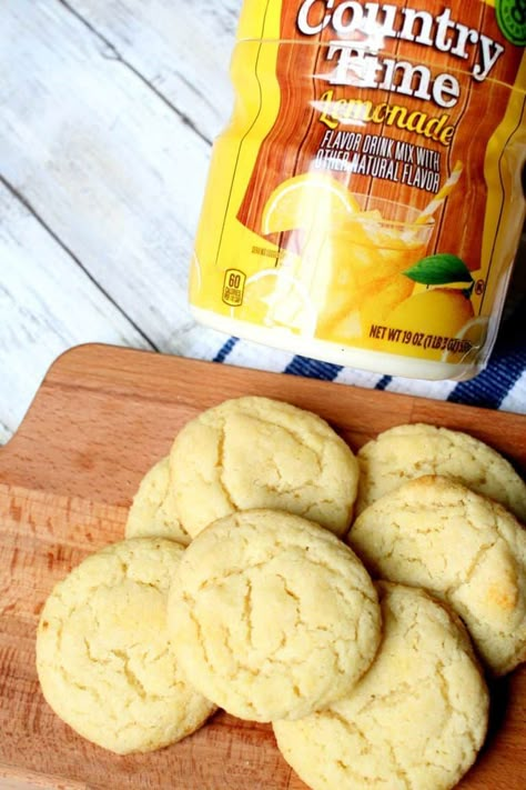 Country Time Lemonade Recipe, Country Time Lemonade, Soft Sugar Cookie, Soft Sugar Cookie Recipe, Cookie Base, Lemon Sugar Cookies, Soft Sugar, Sugar Cookie Recipe, Soft Sugar Cookies