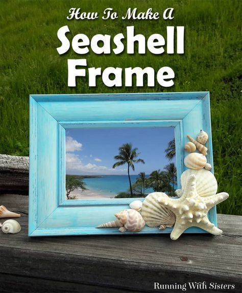 Make your own DIY Shell Frame. We'll show you how to select and arrange the seashells and what kind of glue to use with this video tutorial. Diy Seashell Picture Frame, Seashell Photo, Seashell Picture Frames, Beach Crafts Diy, Seashell Frame, Seashell Projects, Picture Frame Crafts, Shells Diy, Nautical Crafts