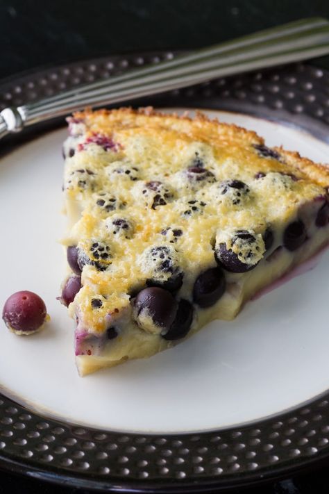 Blueberry Clafoutis Made Easy • Recipe for Perfection Baking Blueberries, Blueberry Clafoutis, Clafoutis Recipe, Clafoutis Recipes, Classic French Desserts, Blueberry Desserts, Dessert Candles, Creme Caramel, French Dessert