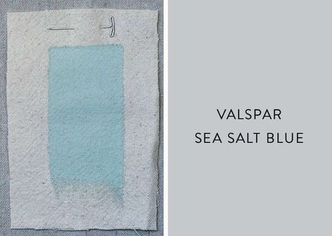 Farrow & Ball Skylight Valspar Sea Salt Blue, Cool Blue Paint Colors, Cool Blue Paint, Bright Blue Bedrooms, Colorful Shutters, Painting A Ceiling, White Stucco Exterior, Blue Yellow Bedrooms, Ceiling Accent