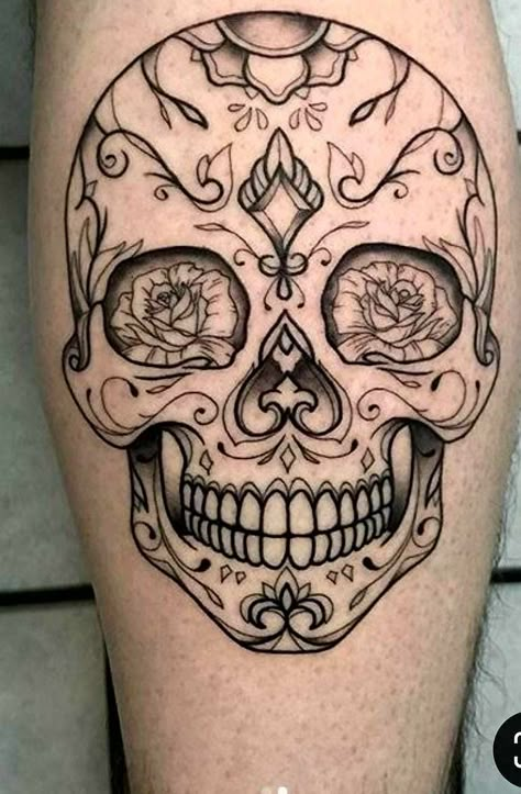 Tattoo Crane, Mexican Skull Tattoos, Candy Skull Tattoo, Mexico Tattoo, Sugar Skull Tattoo, Den Mrtvých, Mexican Tattoo, Catrina Tattoo, Skull Girl Tattoo