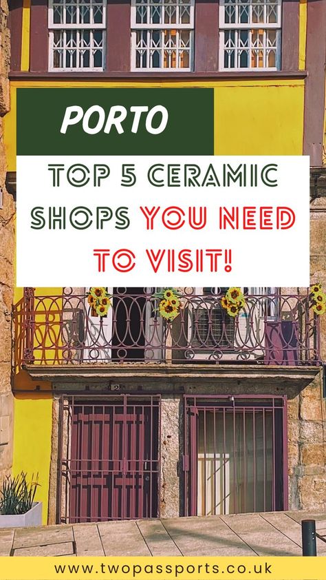 Blog post on where to find the perfect souvenirs from your visit to Porto, Portugal. Porto Tiles, Porto Portugal Travel, Porto Travel, Best Souvenirs, Ceramic Store, Ceramic Shop, Portugal Travel, Porto Portugal, Travel Inspo