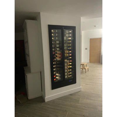 Built In Wine Refrigerator, Wine Walls, Dining Room Built In, Refrigerator Wall, Home Wine Cellars, Display Shelving, Wine Wall, Wine Display, Wine Refrigerator