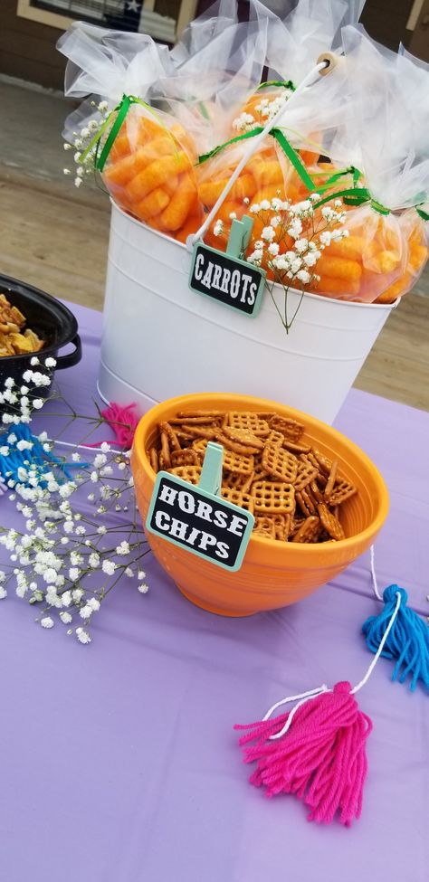 Spirit 2nd Birthday Party, Horse Birthday Party Themes, Diy Horse Birthday Party Ideas, Horse Themed Birthday Party Food, Horse Birthday Party Ideas For Boys, Horse Birthday Party Food Ideas, Kids Cowgirl Birthday Party, Cowgirl 5th Birthday Party, Horse Themed 2nd Birthday Party