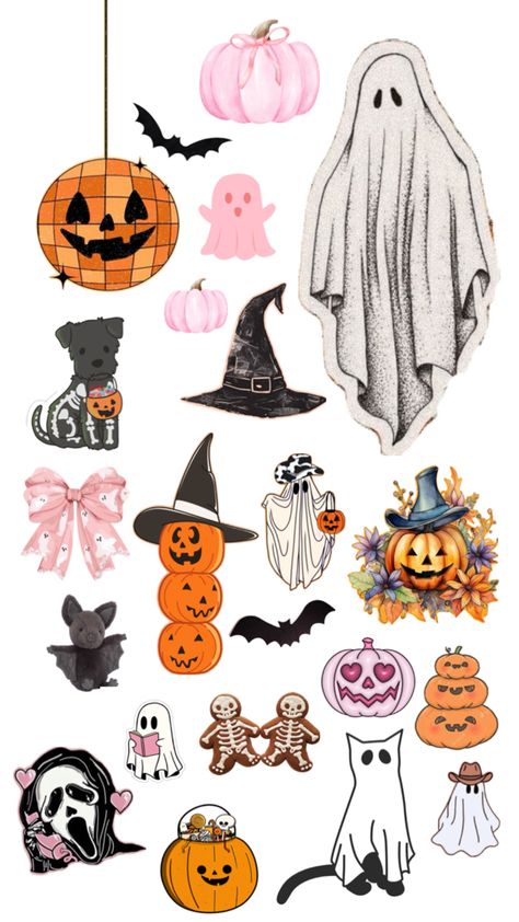 October Digital Stickers, Halloween Instagram Stickers, Halloween Scrapbook Stickers, Halloween Digital Stickers, Stickers For Planner, Stickers Halloween, Halloween Scrapbook, Scrapbook Printing, Halloween Sticker