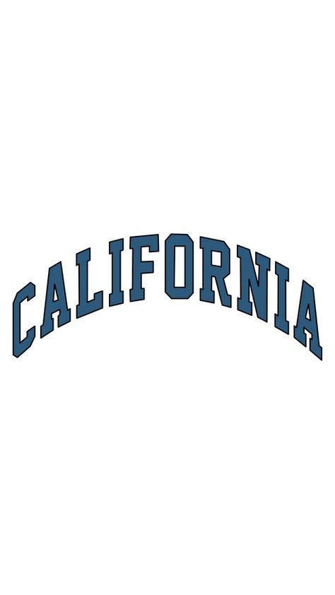 The California logo is a simple yet iconic design that represents the Golden State. It features blue letters CALIFORNIA on white background. The blue letters represent the state's clear skies and... California Lettering, West Coast Logo, California Font, California Logo, Blue Letters, Logo Stickers, Chrome Web, Shirt Design Inspiration, Hope Symbol