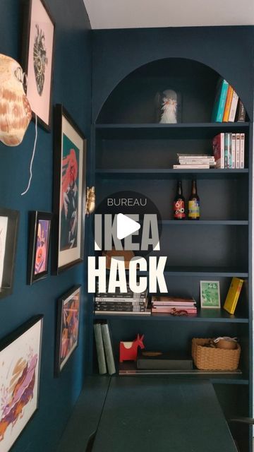 Ikea Cabinet Desk Hack, Ikea Billy Desk Hack, Ikea Billy Desk, Ikea Bureau Hack, Ikea Hack Bureau, Ikea Small Office, Bureau Hack Ikea, Ikea Hack Billy, Kallax Desk