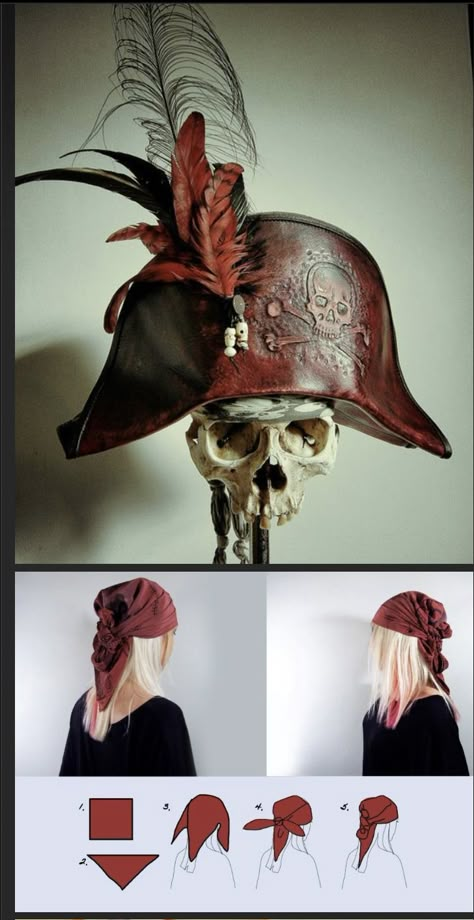 Pitate Hat, Pirate Tricorn Hat, Pirate Cosplay Diy, Pirate Clothes Aesthetic, Pirate Cosplay Men, Pirate Captain Outfit, Pirate Outfit Men, Diy Pirate Hat, Pirate Hat Drawing