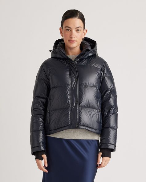 Black puffer jacket outfit