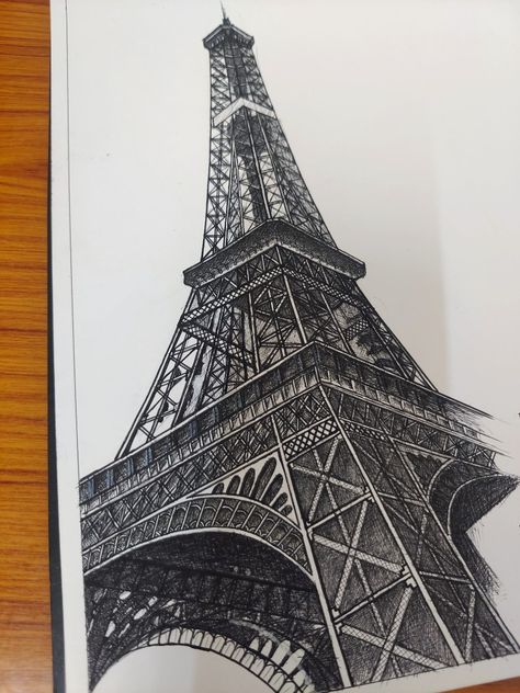 #eiffeltower #sketch #pensketch #renderings Architectural History, Gcse Art Sketchbook, Travel Drawing, Architecture Drawing Art, Pen Sketch, Gcse Art, Art Drawings Sketches Creative, Reference Photos, Art Drawings Sketches