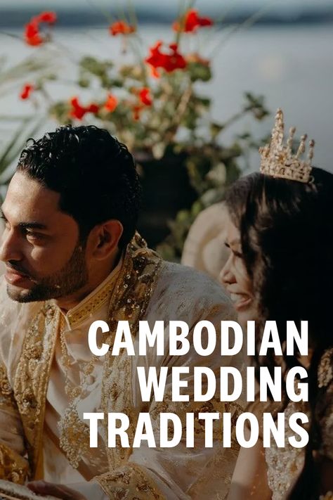 Cambodian Wedding Decoration, Mid Summer Nights Dream Wedding, Wedding Vows Template, Buddhist Wedding, Buddhist Practices, Bridal Table, Khmer Wedding, Core Beliefs, Groom Outfit