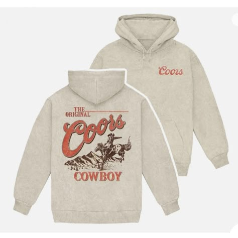 Nwt Step Into The Rugged Charm Of The Wild West With The Coors The Original Cowboy Pull-Over Hoodie. This Isn't Just A Hoodie; It's A Statement Piece That Pays Homage To The Iconic Cowboy Spirit And The Rich Heritage Of Coors. Wrap Yourself In The Warmth Of Frontier Nostalgia And Authentic Beer Enthusiast Pride. Hippie Men, Cowboys Hoodie, Usa Sweatshirt, 90s Sweatshirt, The Wild West, Pullover Windbreaker, Champion Sweatshirt, Embroidered Hoodie, Country Outfits