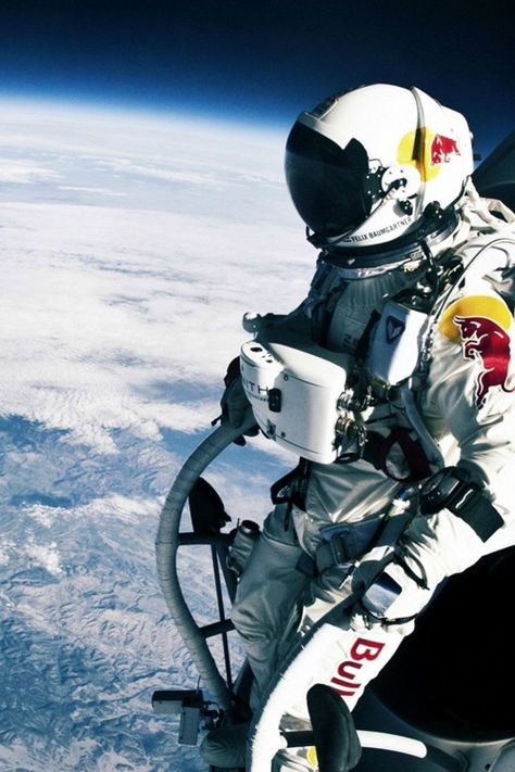 Felix Baumgartner, Parallax Wallpaper, Bulls Wallpaper, Space Suit, Space Nasa, Space Shuttle, Space Science, Space And Astronomy, Space Station