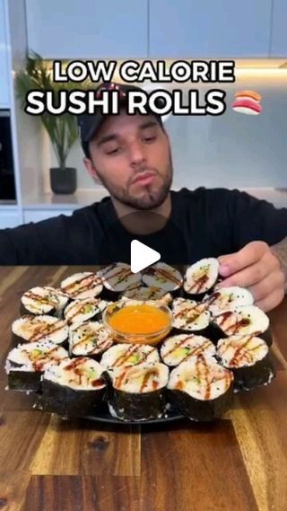 Meal Prep Recipes on Instagram: "Healthy Low Calorie Sushi Rolls 🍣  By @_aussiefitness  Only 28 Calories Each! 😋  If you love sushi this recipe is a game changer! It has half the calories compared to takeaway sushi & is easily customisable to suit your liking. This is the perfect way to satisfy your cravings while keeping you full as it allows you to physically eat MORE food while keeping the calories low!  Macro Comparison: My Recipe(including fillings) (Macros: Total - 20 Pieces) 555 Calories 19gC | 20gF | 68gP  Takeaway Sushi(Macros: Total - 10 Pieces) 613 Calories 82gC | 32gF | 18gP  Ingredients: 600g Cauliflower Rice (Birdseye Cauliflower Rice - can be substituted for regular blended & strained cauliflower) 1 Tsp Rice Vinegar 1 Tsp Mirin 1 Tsp Sesame Oil 90g Light Cream Cheese (Phil High Protein Sushi, Low Calorie Sushi Rolls, Low Calorie Sushi Bowl, Low Calorie Sushi, Low Cal Sushi, Cauliflower Rice Sushi Bake, Cauliflower Sushi Rice, Cauliflower Rice Sushi Bowl, Tuna Sushi Rolls