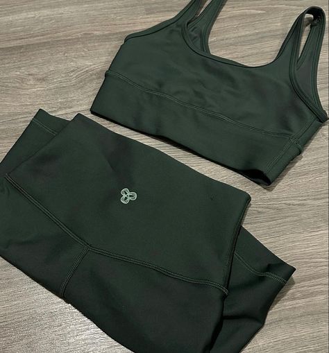 Aritzia Workout Set, Green Workout Set, Gym Closet, Tna Aritzia, Thrift Haul, Aritzia Tna, Gym Clothes Women, Gift Inspo, Gym Fits