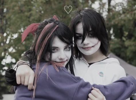 creepypasta Jeff And Nina The Killers, Nina And Jeff Matching Icons, Nina Creepy Pasta, Jeff The Killer And Nina The Killer, Nina And Jeff The Killer, Nina The Killer Pfp, Nina X Jeff, Creepypasta Matching Icons, Jeff And Nina