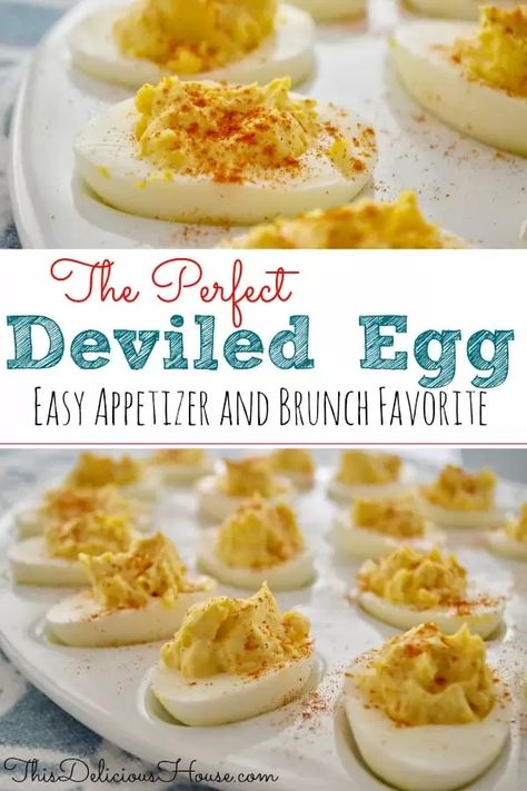 Easy Deviled Eggs, Devil Eggs, Perfect Deviled Eggs, Deviled Eggs Recipe Easy, Devilled Eggs Recipe Best, Deviled Eggs Recipe Classic, Eggs Recipes, Best Deviled Eggs, Deviled Eggs Easy