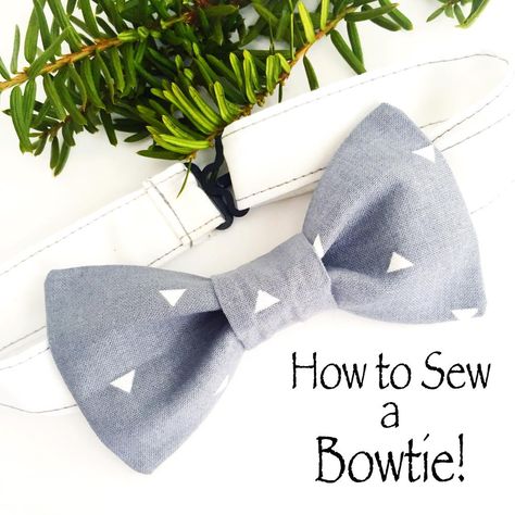 How to Sew a Bowtie | Learn how to sew a bowtie for your son or hubby with this tutorial! Tie Pattern Free, Sewing Men, Bowtie Pattern, Tie Pattern, Foose, Sewing Projects For Beginners, Diy Bow, Sewing Skills, Love Sewing