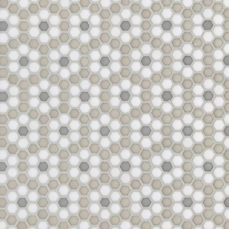 Dijon Country Recycled Glass Tile, Penny Round Mosaic, Porcelain Mosaic Tile, Hexagonal Mosaic, Ceramic Shop, Hexagon Tiles, Bathroom Floor Tiles, Glass Mosaic Tiles, Porcelain Mosaic