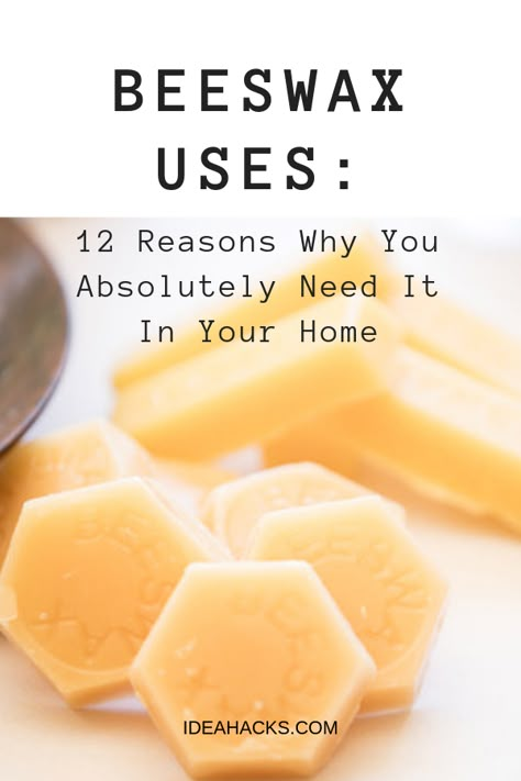 There are many useful beeswax uses that you can use in your house. If you are looking for some creative ways to use beeswax in your home, you have come to the right place. In this article, we'll take a look at 12 reasons why you absolutely need beeswax in your home. #BeeswaxUsesDIY #BeewaxUsesBeauty Beeswax Pellets Uses, Beeswax Skincare Recipes, Benefits Of Beeswax For Skin, Beeswax Uses Diy, Uses For Beeswax Diy, Bees Wax Uses, Beeswax Uses, Beeswax Benefits, Bee Wax Uses