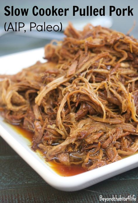 Pork Paleo Pulled Pork, Nightshade Free Recipes, Autoimmune Recipes, Paleo Snack, Paleo Pork, Paleo Slow Cooker, Autoimmune Paleo Recipes, Aip Paleo Recipes, Paleo Crockpot