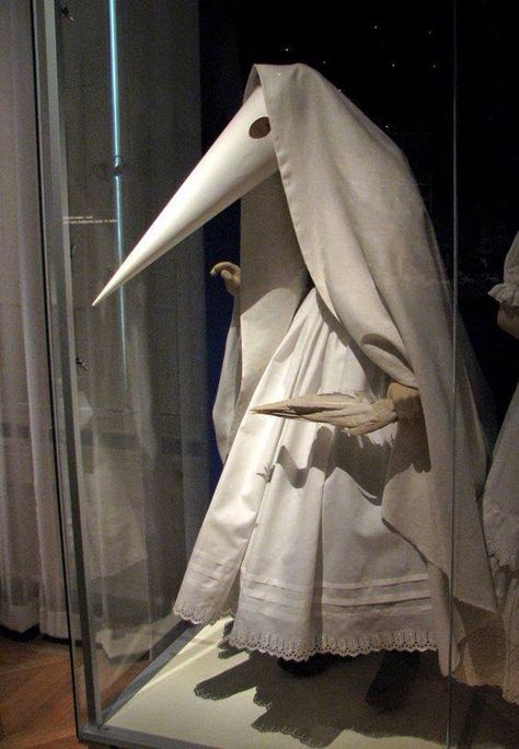 Plague Nurse, Plague Doctor, Prague, Mask, Glass, White