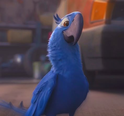 Cartoon Characters Animals, Rio Birds Movie, Bird From Rio, Blue From Rio, Hear Me Out Crushes, Rio Animation, Here Me Out Cake Characters, Rio Cartoon, Hear Me Out Cake