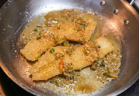 Fried Pickerel Recipe, Fried Crappie, Pickerel Recipes, Crappie Recipes, Crappie Recipe, Orange Roughy Recipes, Fried Fish Batter, Orange Sauce Recipe, Fish Recipes Baked