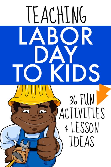 Teaching kids about Labor Day with these fun Labor Day teaching ideas and Labor Day activities. Great for teachers and homeschool. #laborday #lessons #historylessons #teaching #homeschool Labour Day Activities For Preschoolers, Labour Day Activities For Kids, Labour Day Activities, Labor Day Crafts For Kids Toddlers, Labor Day Activities For Preschool, Labor Day Activities For Toddlers, Labor Day Arts And Crafts For Kids, Labor Day Bulletin Board Ideas, Labour Day Crafts For Kids