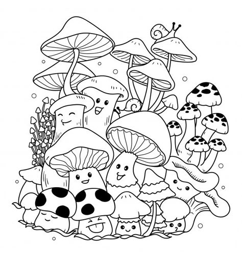 Mushroom Doodle Art, Doodle Mushroom, Mushroom Doodle, Cartoon Mushroom, Arte Doodle, Easy Drawing Steps, Doodle Art Drawing, Cute Doodles Drawings, Cute Doodle Art