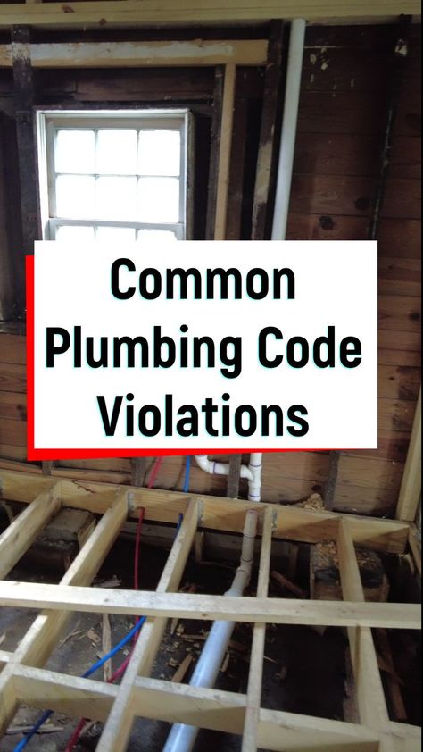 These are a few pretty common plumbing code violations. Raised Basement Bathroom Plumbing, Plumbing Installation Plan, Bathroom Plumbing Rough In, How To Plumb A Bathroom, Bathroom Plumbing Diagram, Laundry Room Plumbing, Plumbing A Bathroom, Toilet Vent, Basement Bathroom Plumbing