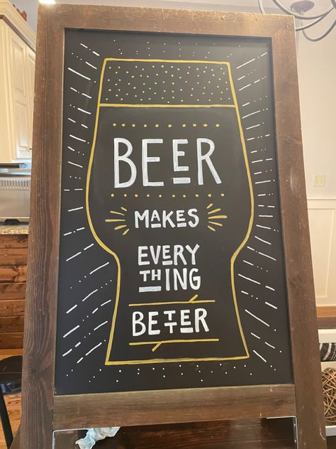 #brewery #beer #chalkboard #signs Chalkboard Beer Art, Brewery Chalkboard, Beer Board Chalkboard, Brewery Menu Board, Beer List Chalkboard, Funny Bar Signs Chalkboards, Beer Chalkboard Art, Bar Chalkboard Ideas, Funny Beer Chalkboard Sign