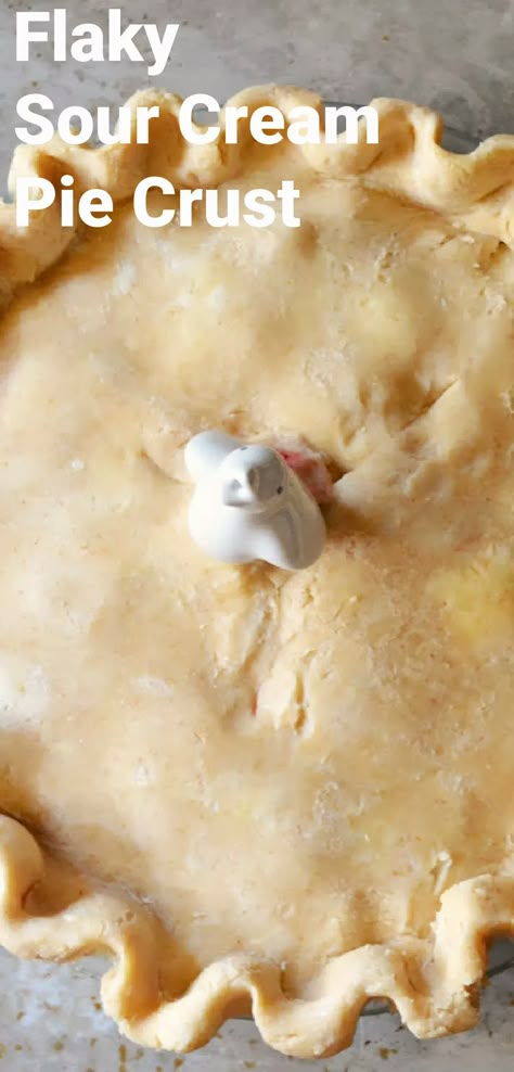 Flaky Sour Cream Pie Crust | Serena Bakes Simply From Scratch Sour Cream Pastry Dough, Sour Cream Pie Crust, Easy Homemade Pie Crust, Savoury Pastries, Easy Homemade Pie, Sour Cream Pastry, Sour Cream Pie, Recipe With Sour Cream, Pie Crust Recipe Easy