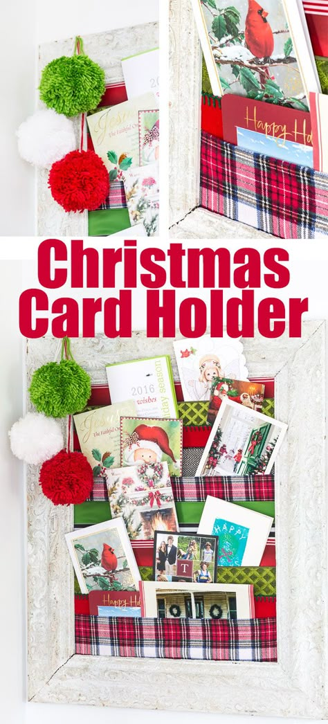 Christmas Card Holder Diy, Xmas Card Holder, Diy Christmas Card Holder, Christmas Card Holder Display, Greeting Card Holder, Card Holder Diy, Christmas Card Holder, Christmas Card Display, Diy Christmas Card