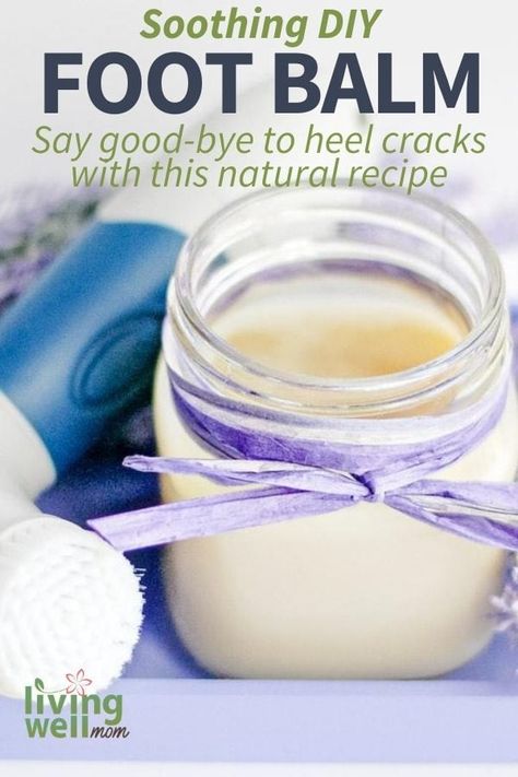 FINALLY - no more cracked heels for me. I have tried sooo many things and this is the first foot balm that has worked! The shea butter, coconut oil, and essential oil combo feels amazing and smells awesome too. Obsessed! #lavender #essentialoils #footbalm #crackedheels #dryskin Homemade Massage Cream, Heel Balm Diy, Dry Skin Salve Diy, Foot Cream For Cracked Heels, Homemade Hand Cream For Extra Dry Skin, Diy All Natural Hand Cream, Foot Balm Recipe, Cracked Heels Diy, Homemade Foot Cream