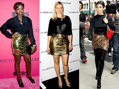 Gold Mini Skirt Outfit, Gold Skirt Outfit, Gold Skirts, Money 2023, Black Mini Skirts, Quilted Leather Jacket, Gold Sequin Skirt, Short Skirts Outfits, Gold Mini Skirt