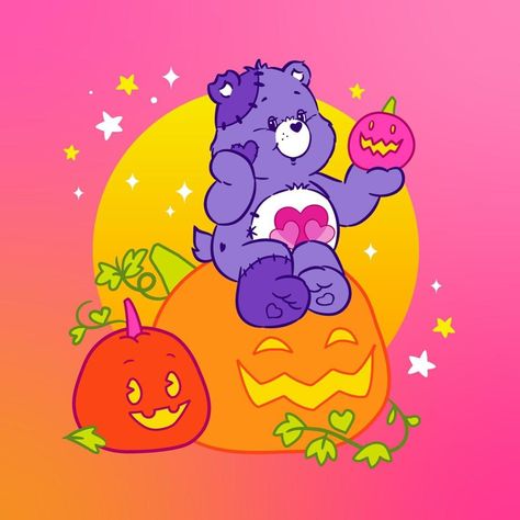 Soft Grunge Tumblr, Care Bears Halloween, Tumblr Cute, Care Bears Vintage, Care Bear Birthday, Halloween Wallpaper Cute, Grunge Tumblr, Bear Halloween, Dark Halloween