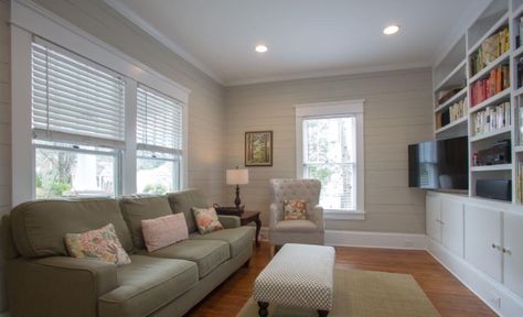 Windows behind sofa and recessed lights Window Behind Sofa, Behind Sofa, Recessed Lights, Durham Nc, Recessed Lighting, Durham, Building A House, Family Room, Home And Family