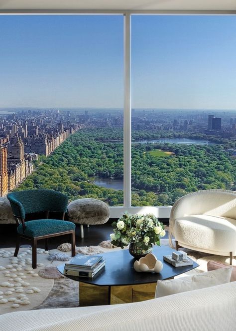 New York Living Room, Apartamento New York, Appartement New York, New York Living, Nyc Penthouse, New York Penthouse, Aesthetic New York, Apartment View, Apartment Luxury