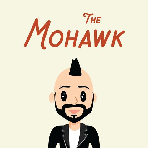 The Mohawk - Illustration and animation series on "hipster" or "indie" men's style by McKenna Zubke Mohawk Illustration, Animation Hair, Indie Men, Mohawk Hairstyles, Cartoon Animation, Popular Hairstyles, Animation Series, Men's Style, Mens Hairstyles