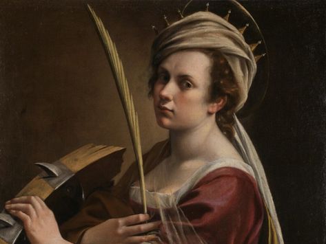 Book Review: 500 Years of Women’s Self Portraits | DailyArt Magazine St Catherine Of Alexandria, Saint Catherine Of Alexandria, Women Artist, Catherine Of Alexandria, Saint Catherine, Artemisia Gentileschi, Female Painters, Giorgio Vasari, St Catherine